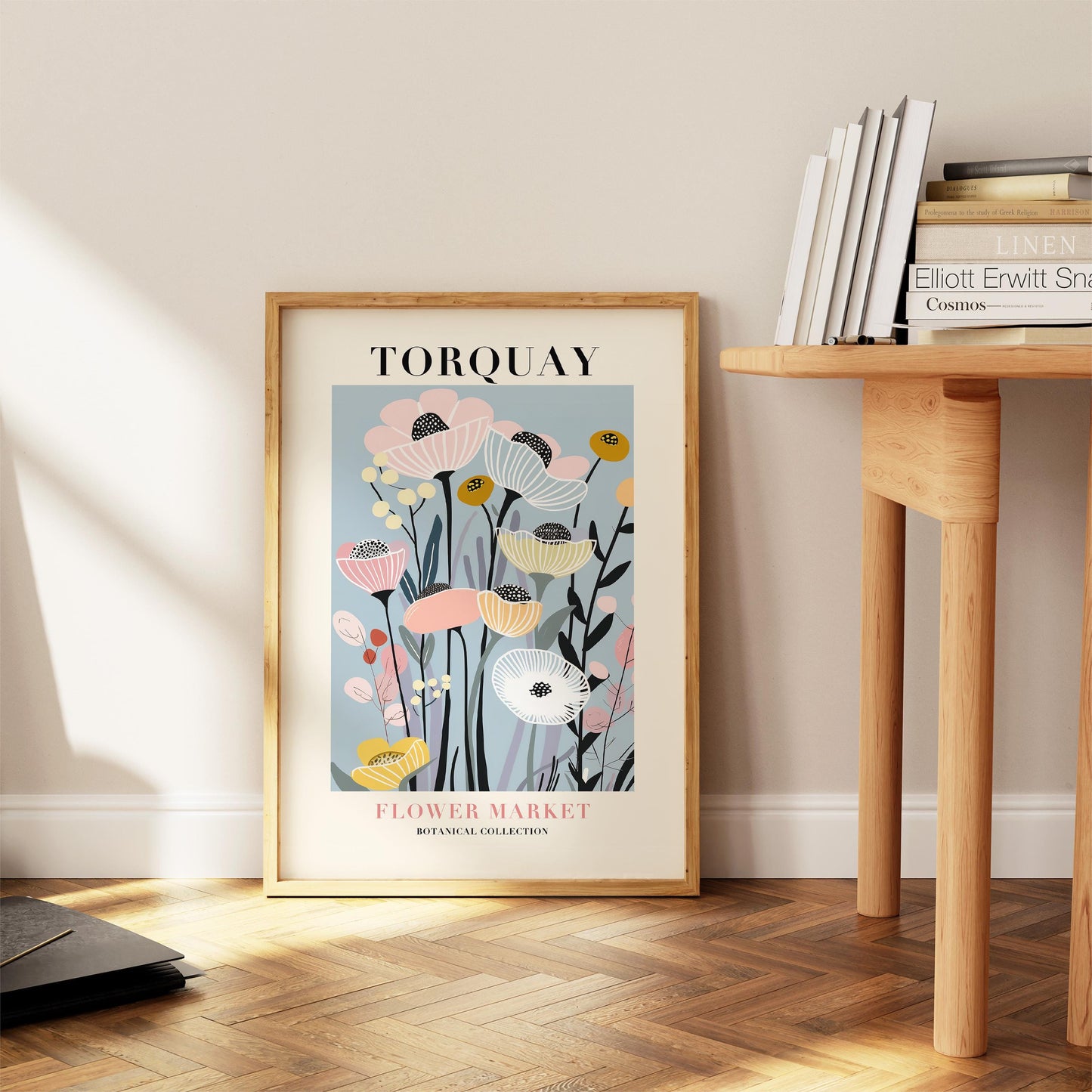 Torquay Flower Market Art Print