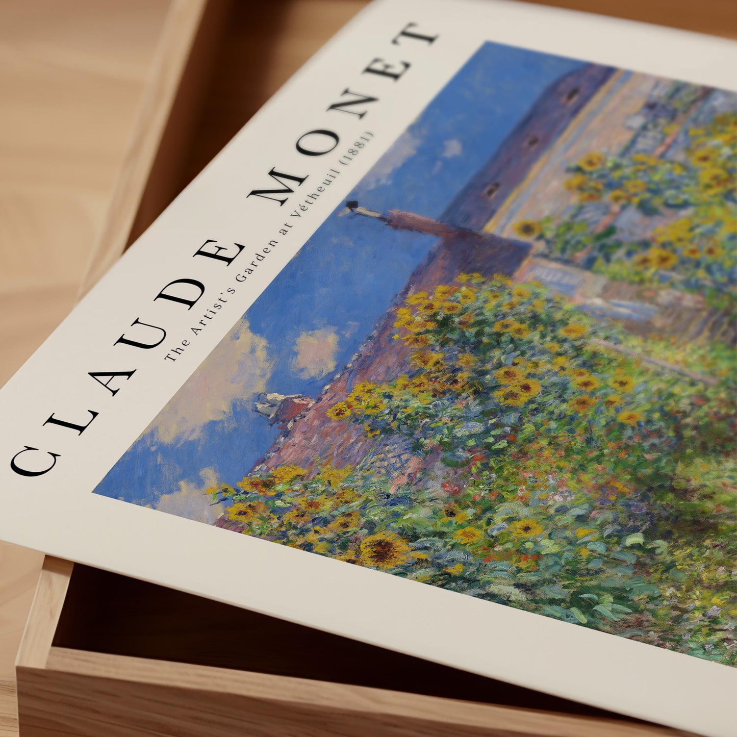 Monet - Garden at Vetheuil Print