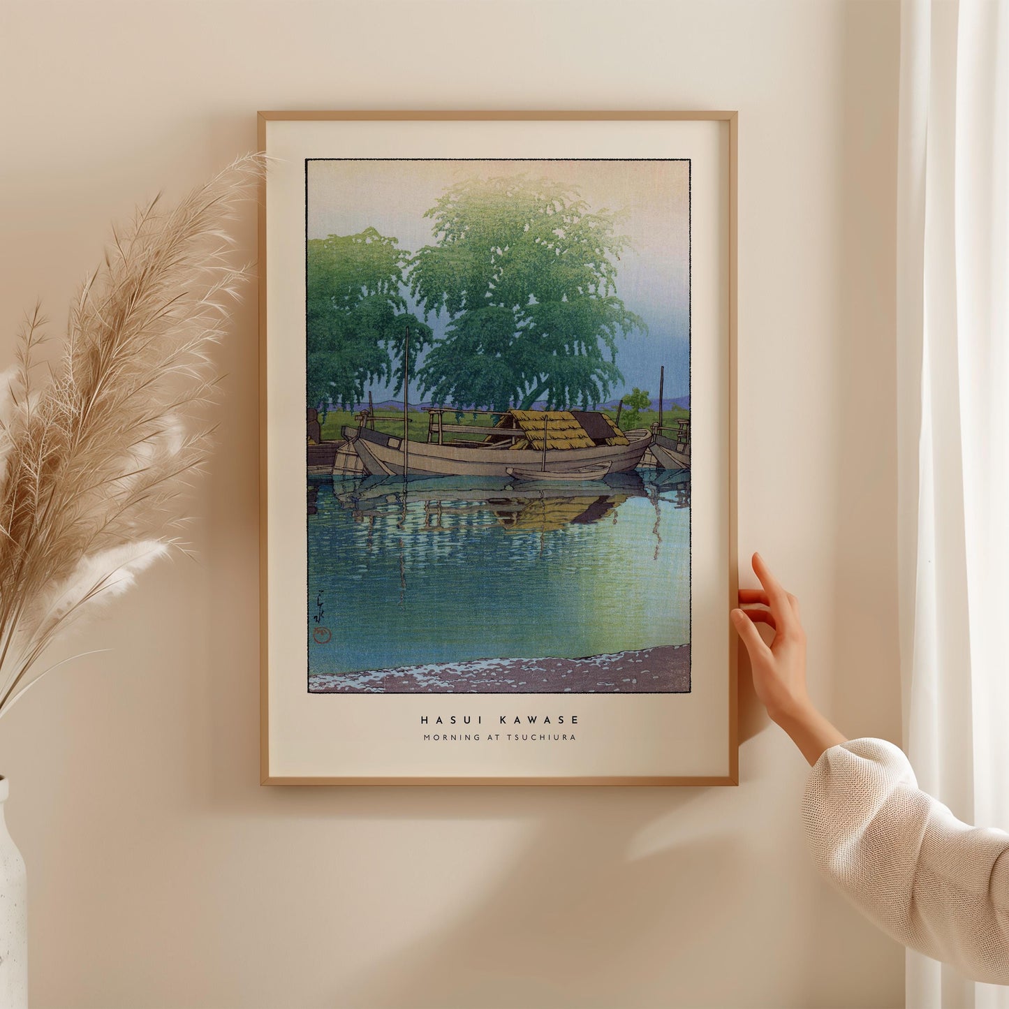 Hasui Kawase - Morning At Tsuchiura Print