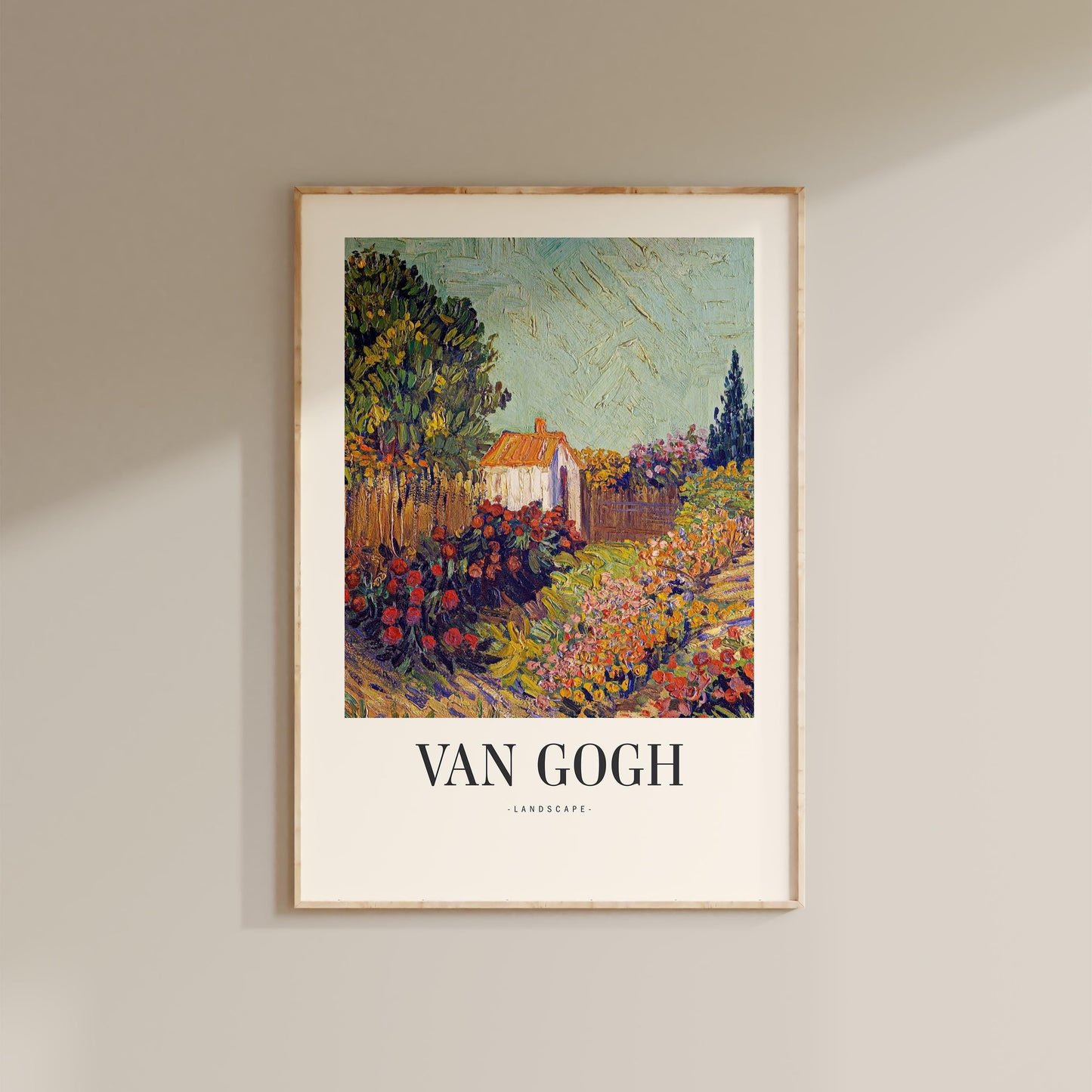 Van Gogh - Landscape with Garden House Print