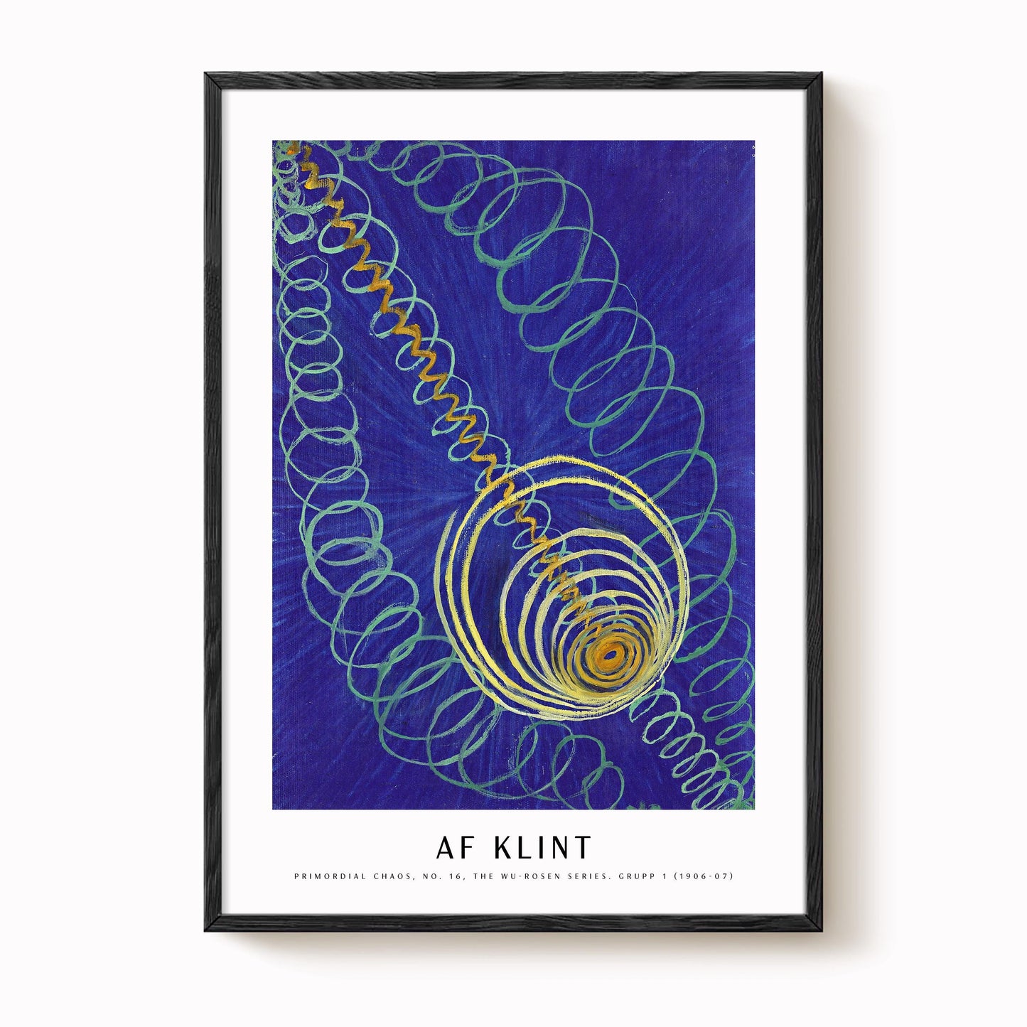 Hilma af Klint - Primordial Chaos, No. 16, The WU-ROSEN Series. Grupp 1 Print