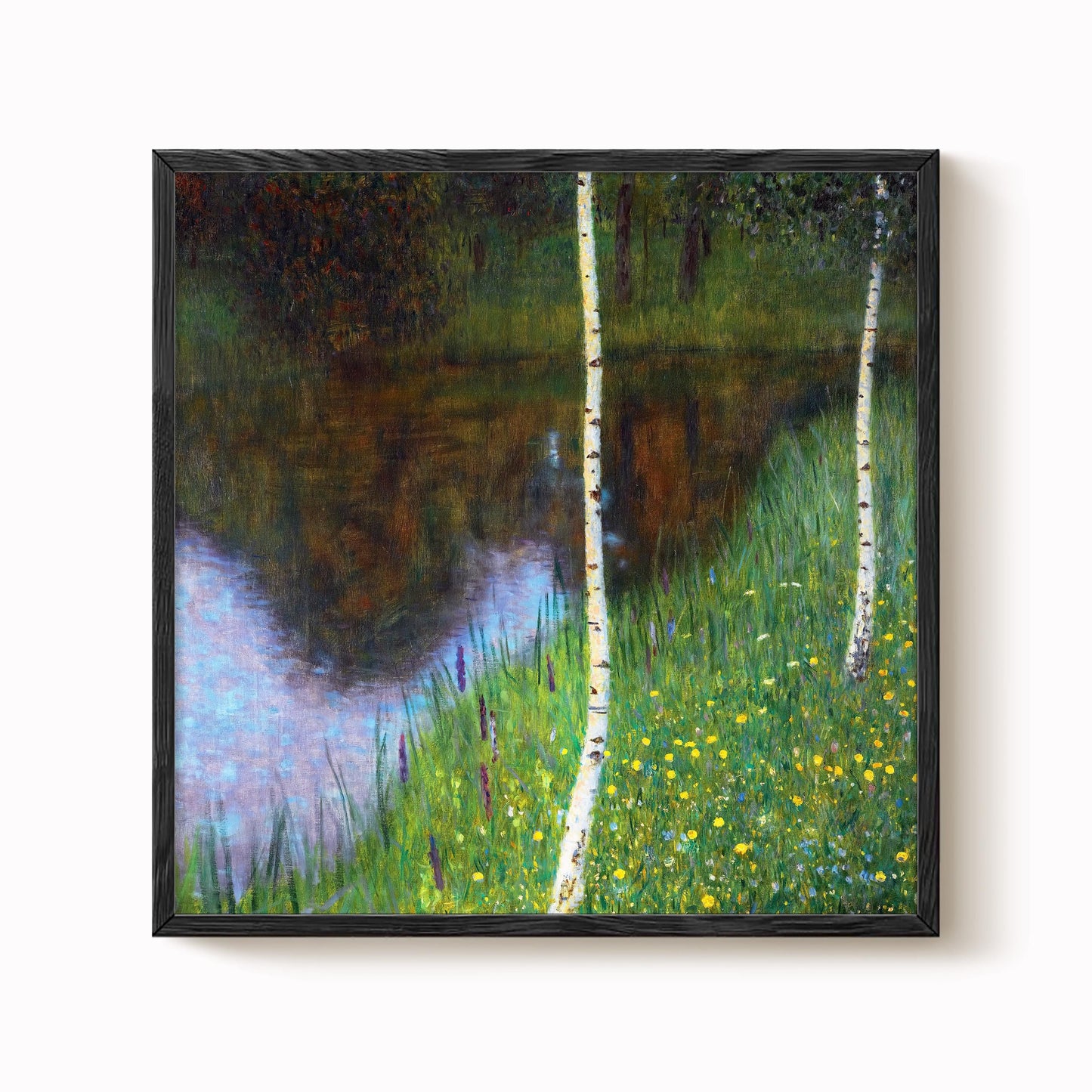 Gustav Klimt - Lakeshore with Birches Print