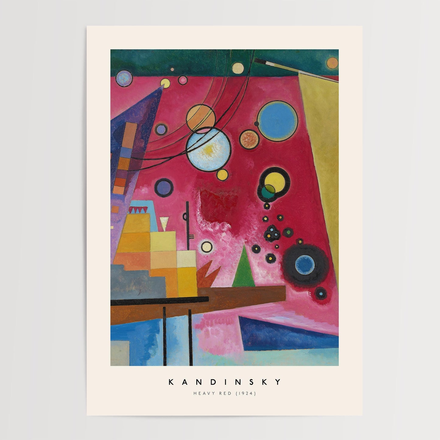 Kandinsky - Heavy Red Print