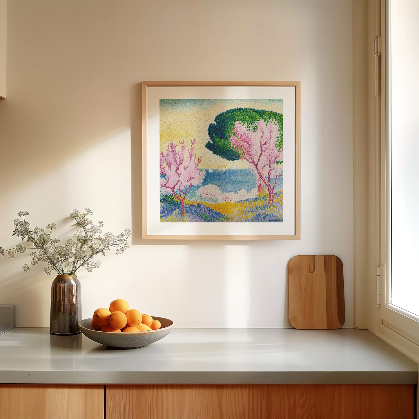 Henri-Edmond Cross - Pink Spring (Printemps Rose) Print