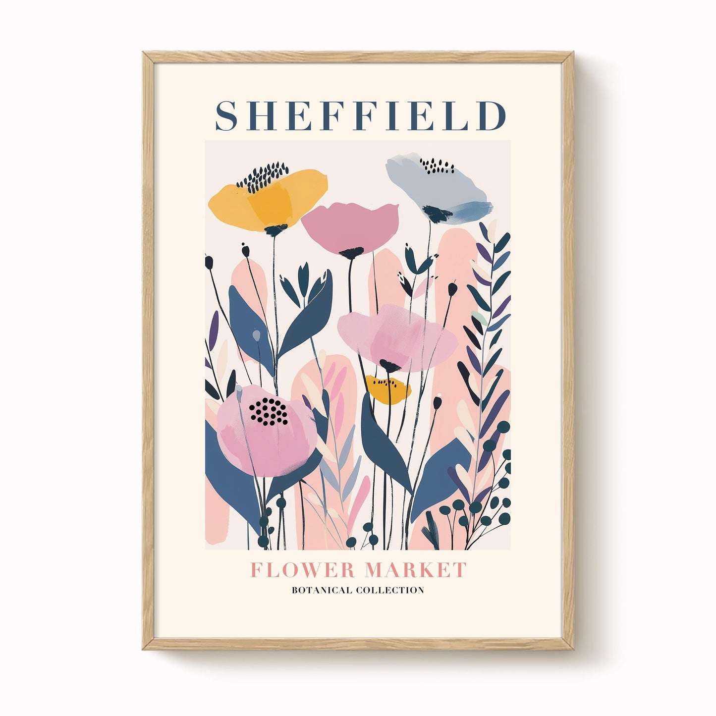 Sheffield Flower Market Print