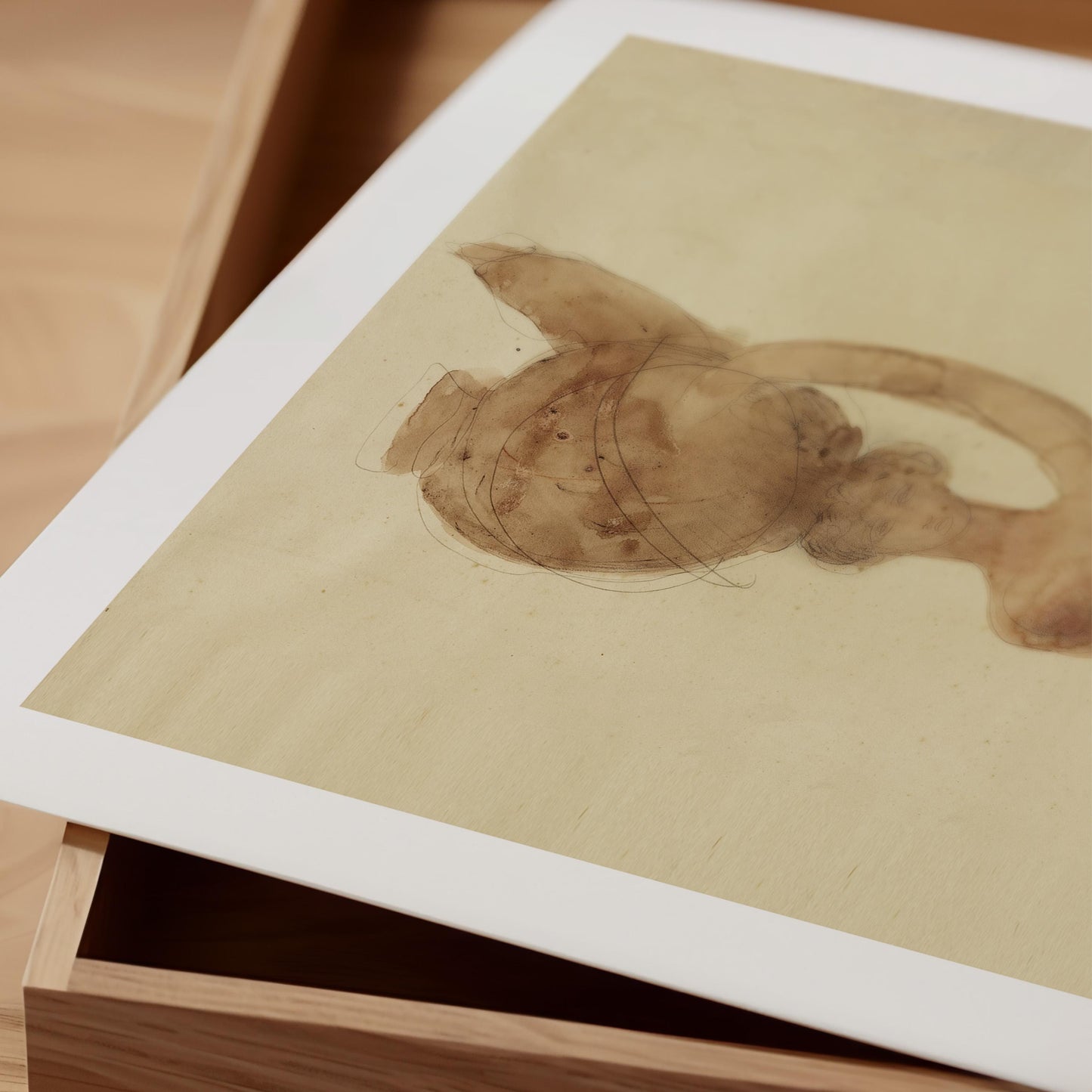 Auguste Rodin - Nude Woman Carrying Vase on Head Print