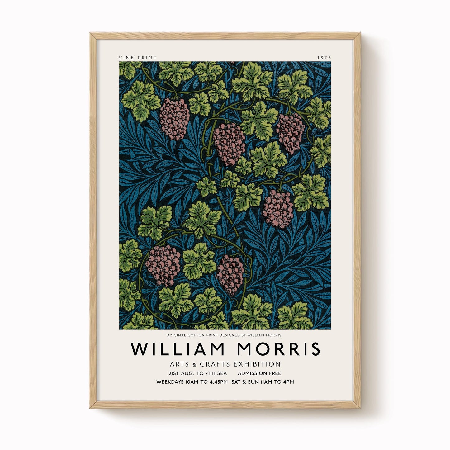 William Morris - Exhibition Poster Vine Pattern Print