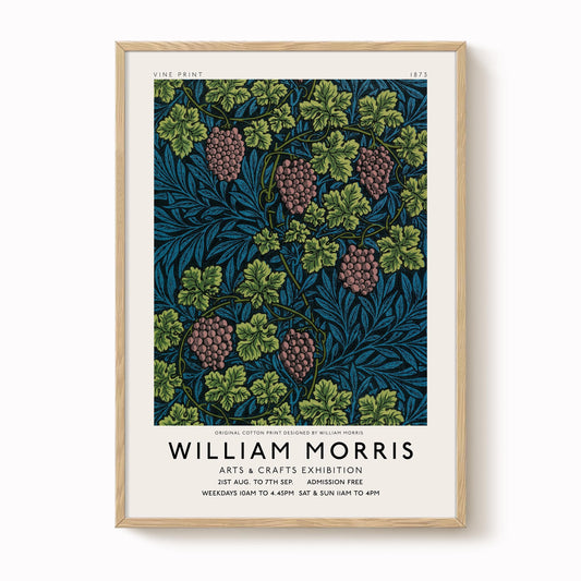 William Morris - Exhibition Poster Vine Pattern Print