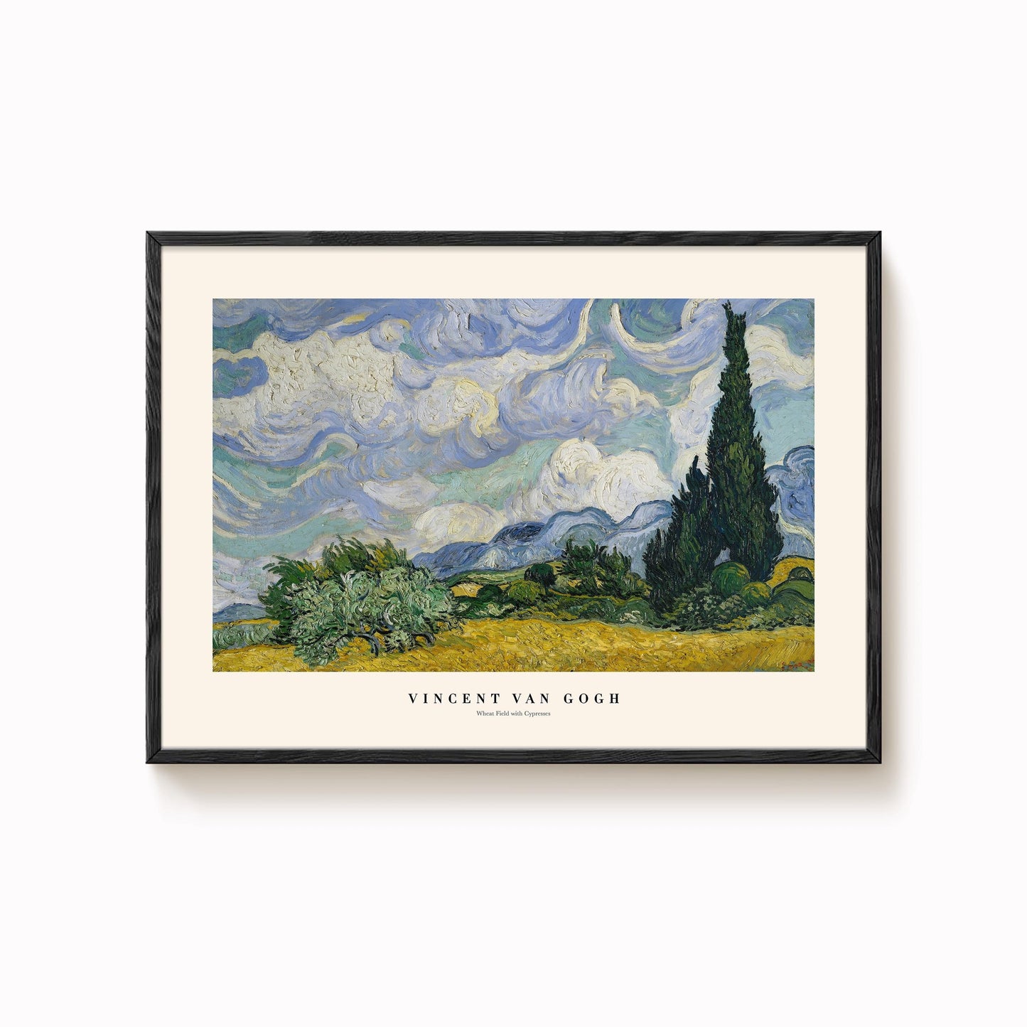 Van Gogh - Wheatfield with Cypresses Print