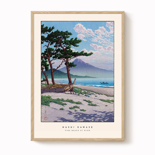 Hasui Kawase - Pine Beach at Miho Print