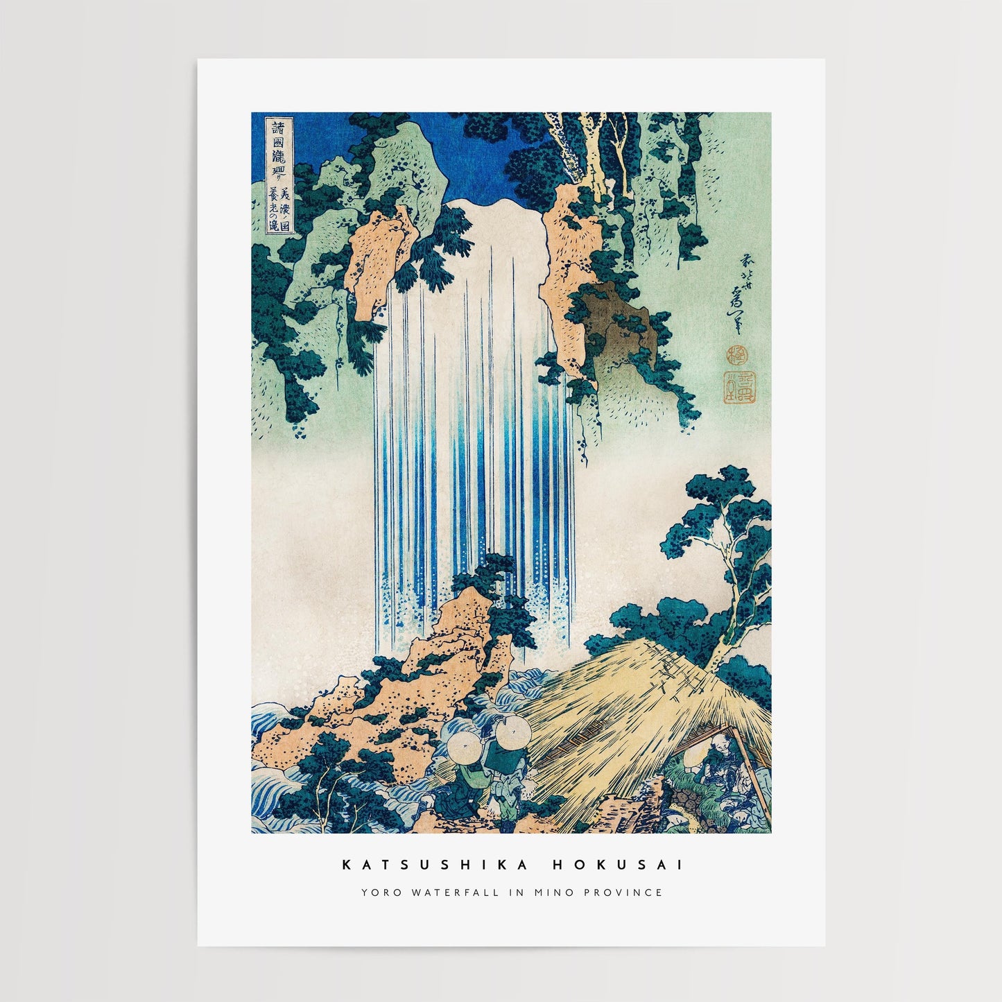 Katsushika Hokusai - Yoro Waterfall Print