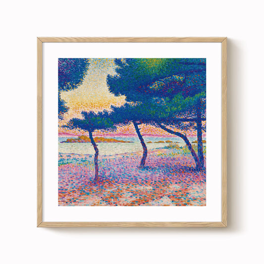 Henri-Edmond Cross - La Plage De Saint-Clair Print