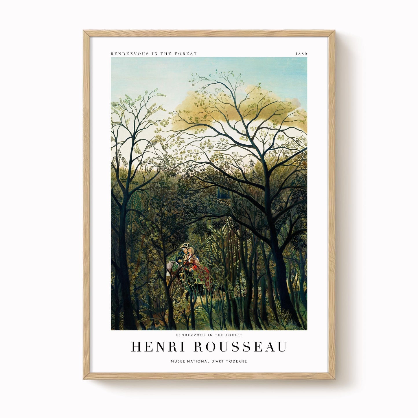 Henri Rousseau - Rendezvous in the Forest Print