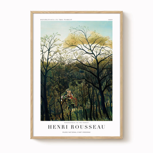 Henri Rousseau - Rendezvous in the Forest Print