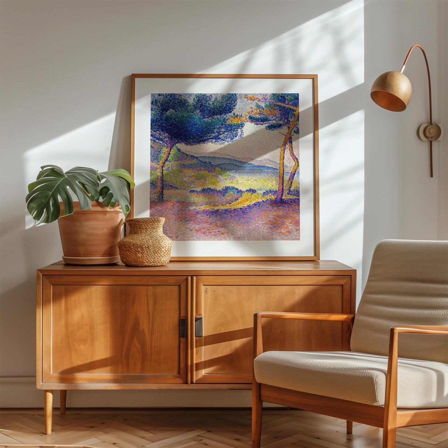 Henri-Edmond Cross - Pines Along the Shore Art Print