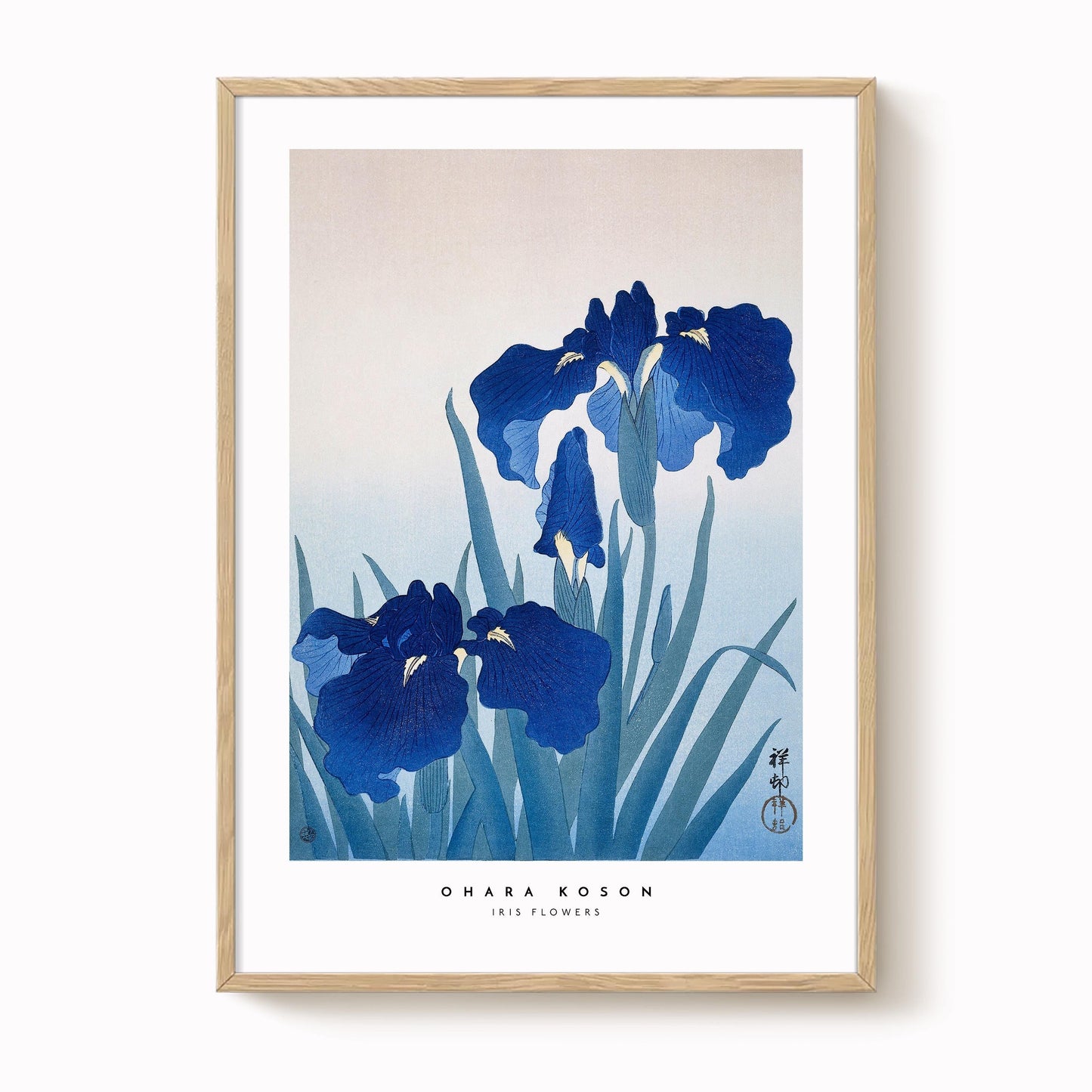 Ohara Koson - Iris Flowers Print