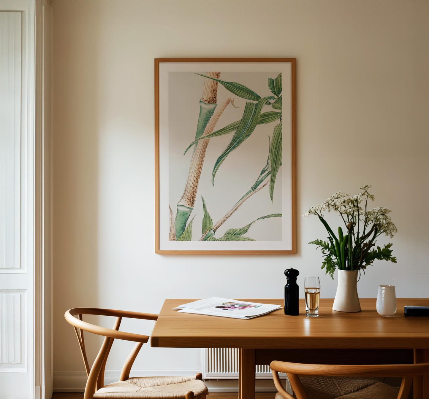 Megata Morikaga - Japanese Bamboo Print