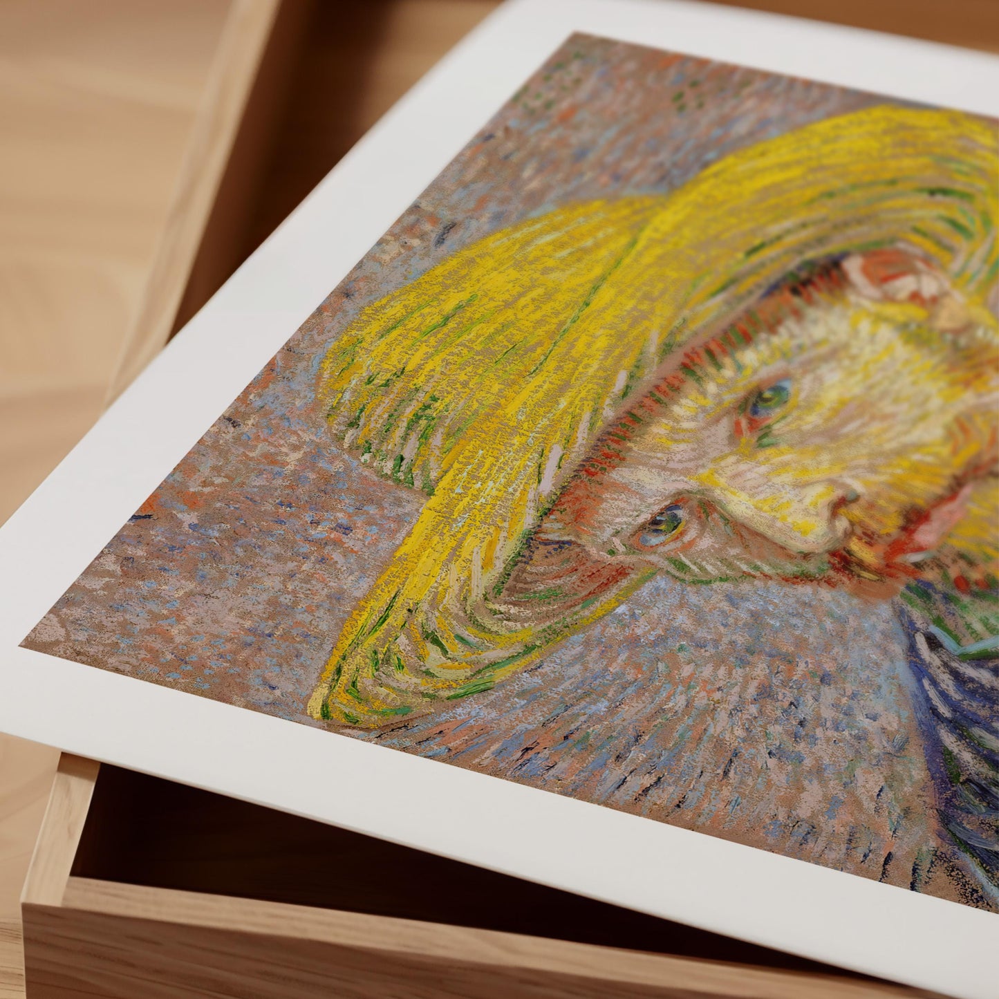 Van Gogh - Self-Portrait with Straw Hat Print
