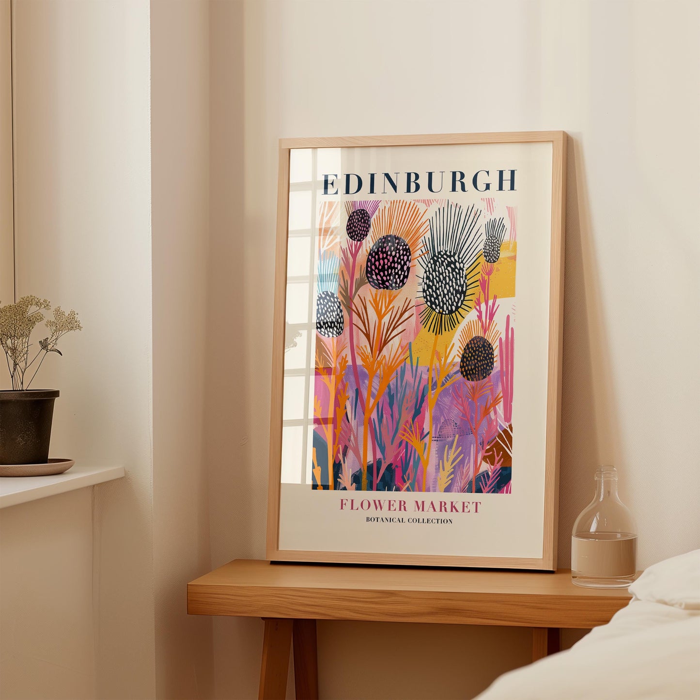 Edinburgh Flower Market Print