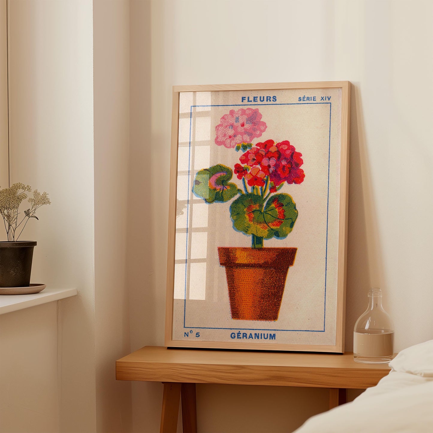 Vintage Geranium Print
