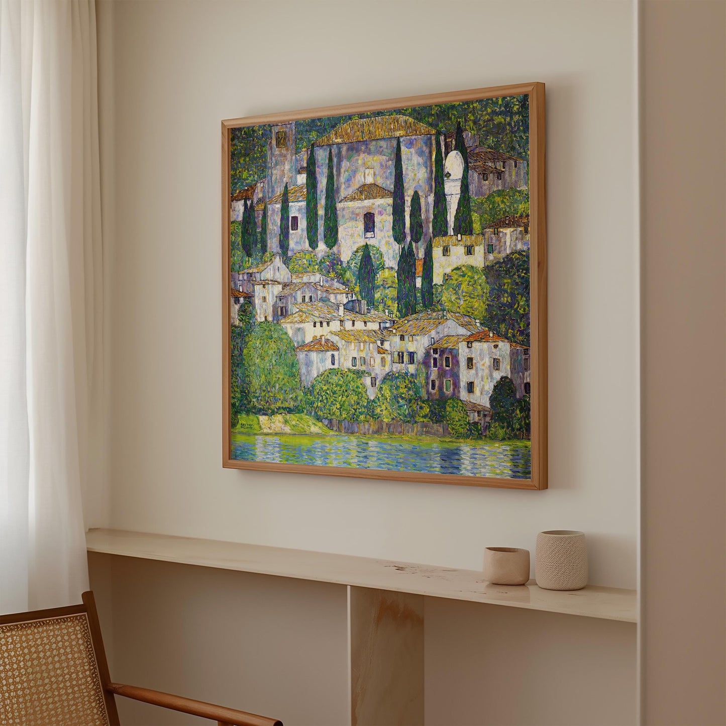Gustav Klimt - Church in Cassone Print