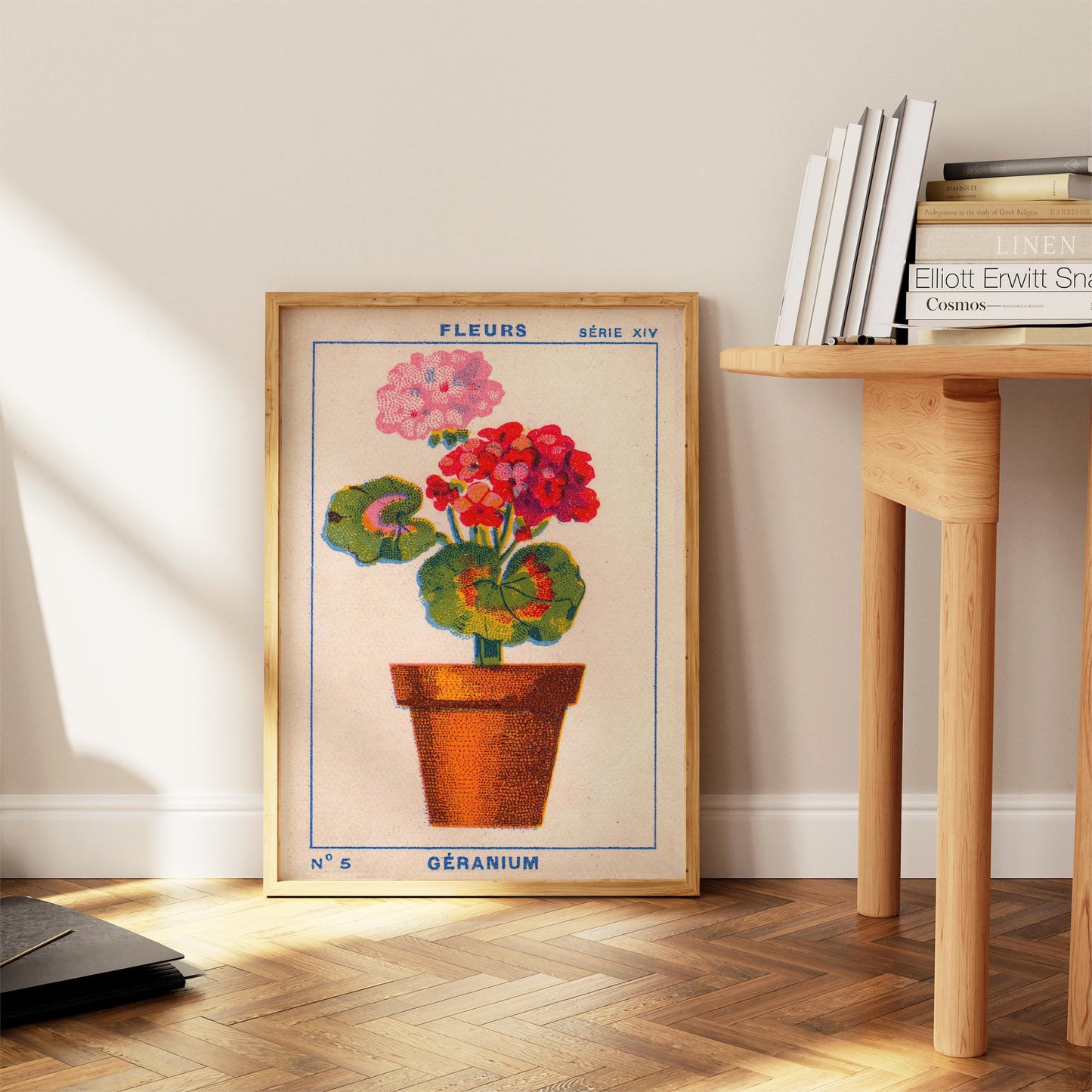 Vintage Geranium Print