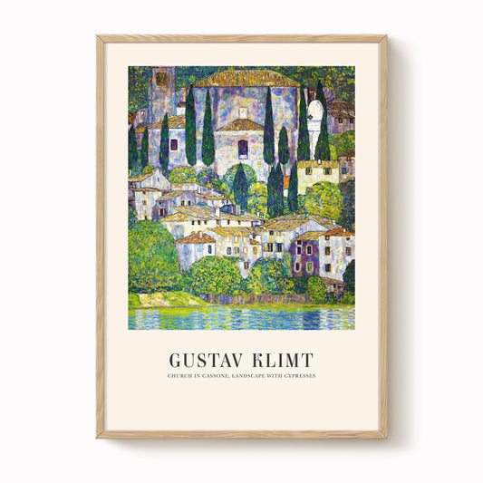 Gustav Klimt - Church in Cassone Print