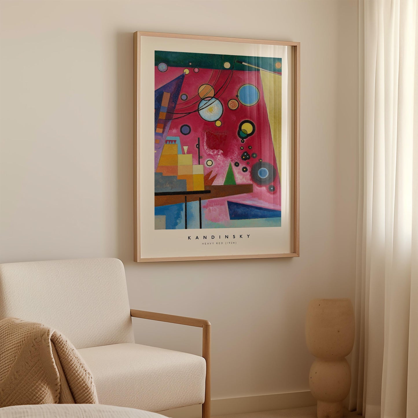 Kandinsky - Heavy Red Print