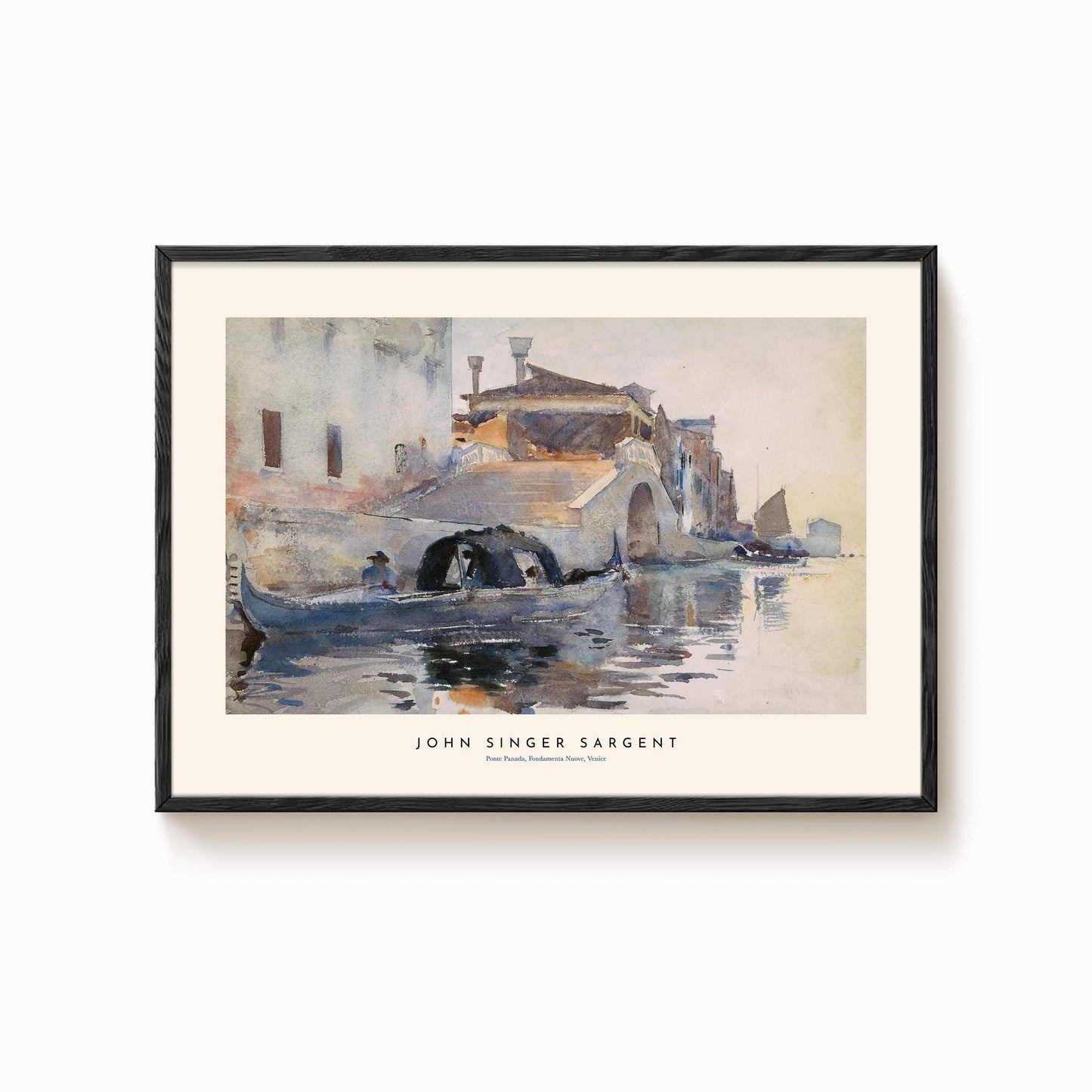 John Singer Sargent - Ponte Panada, Fondamenta Nuove, Venice Print