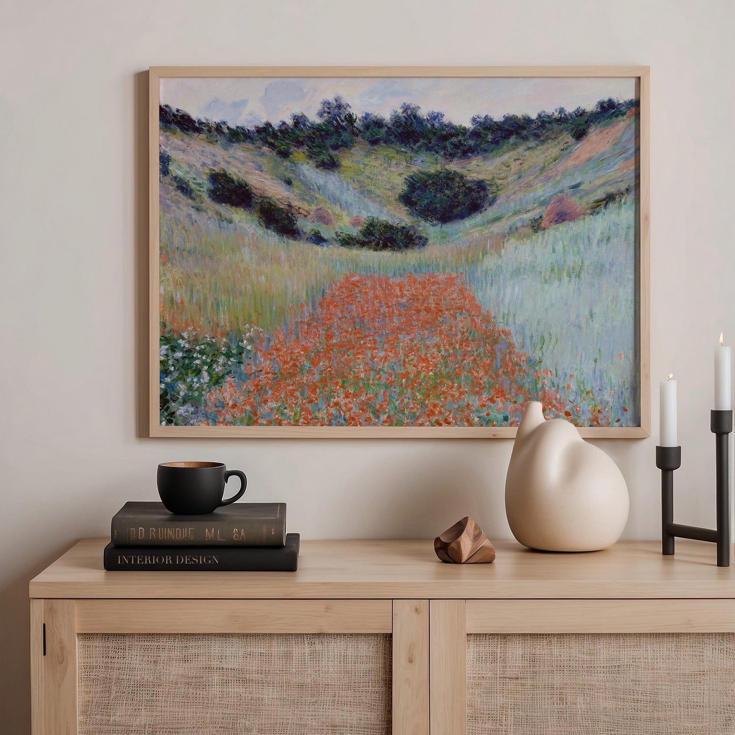 Monet - Poppy Field Print