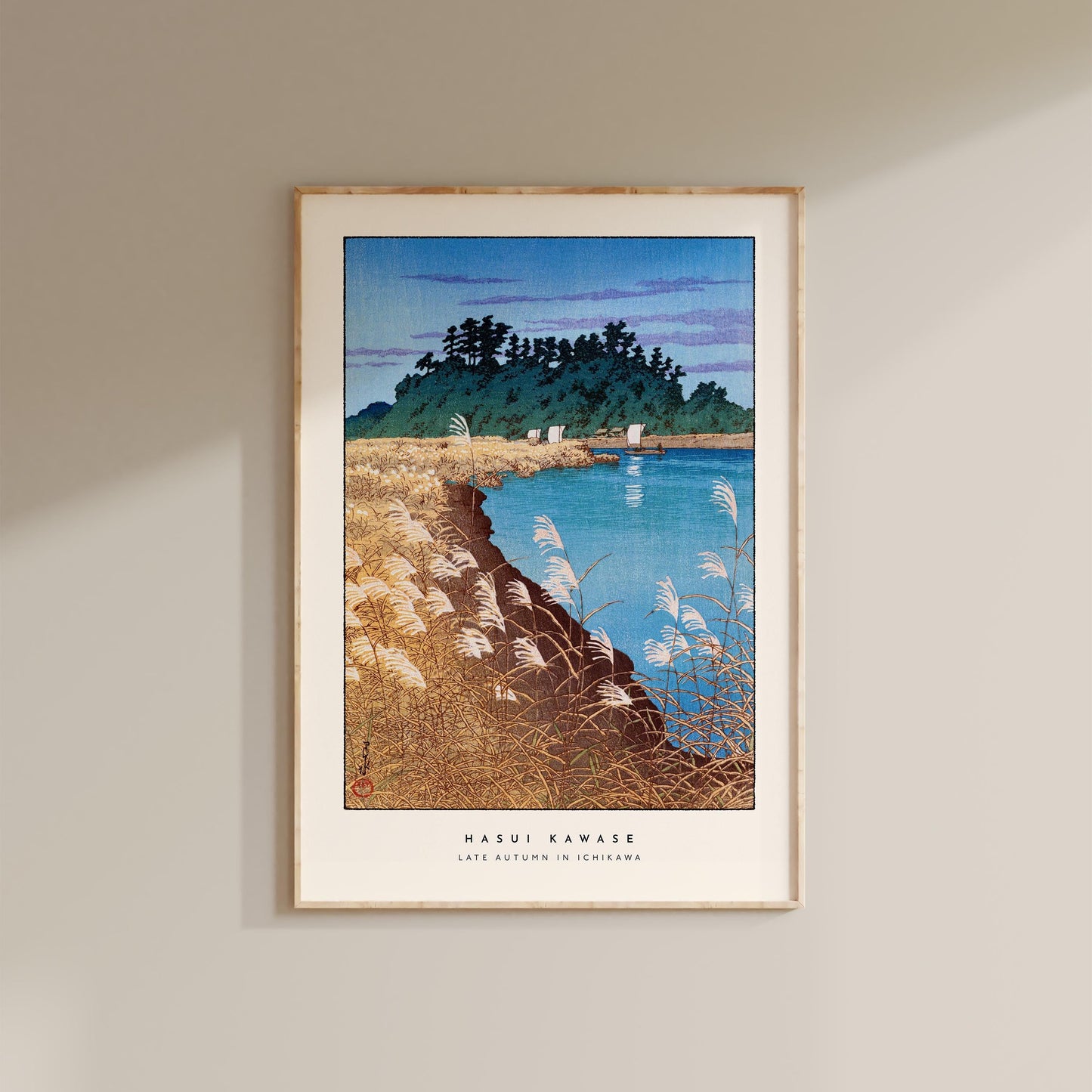 Hasui Kawase Japanese - Late Autumn In Ichikawa Print