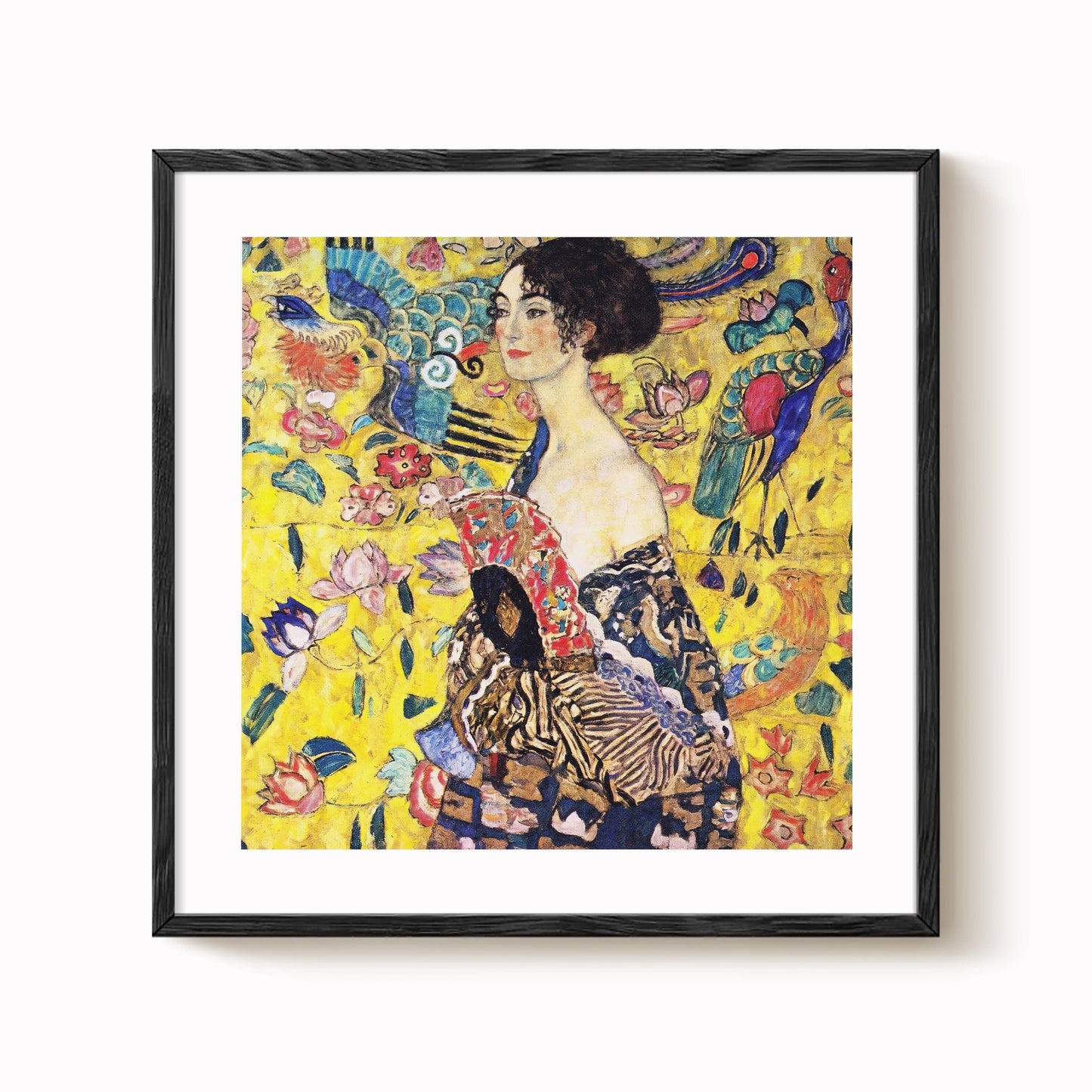 Gustav Klimt - Woman with Fan Print