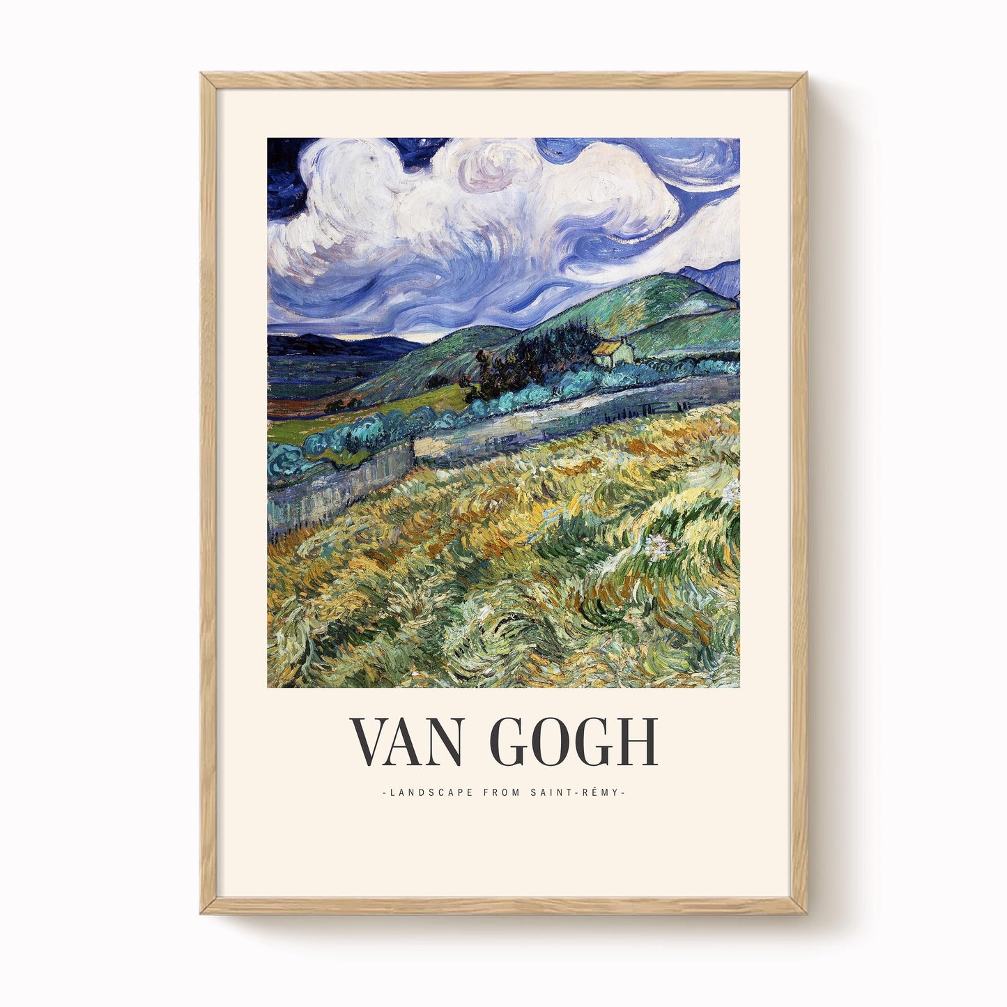 Van Gogh - Landscape from Saint-Rémy Print