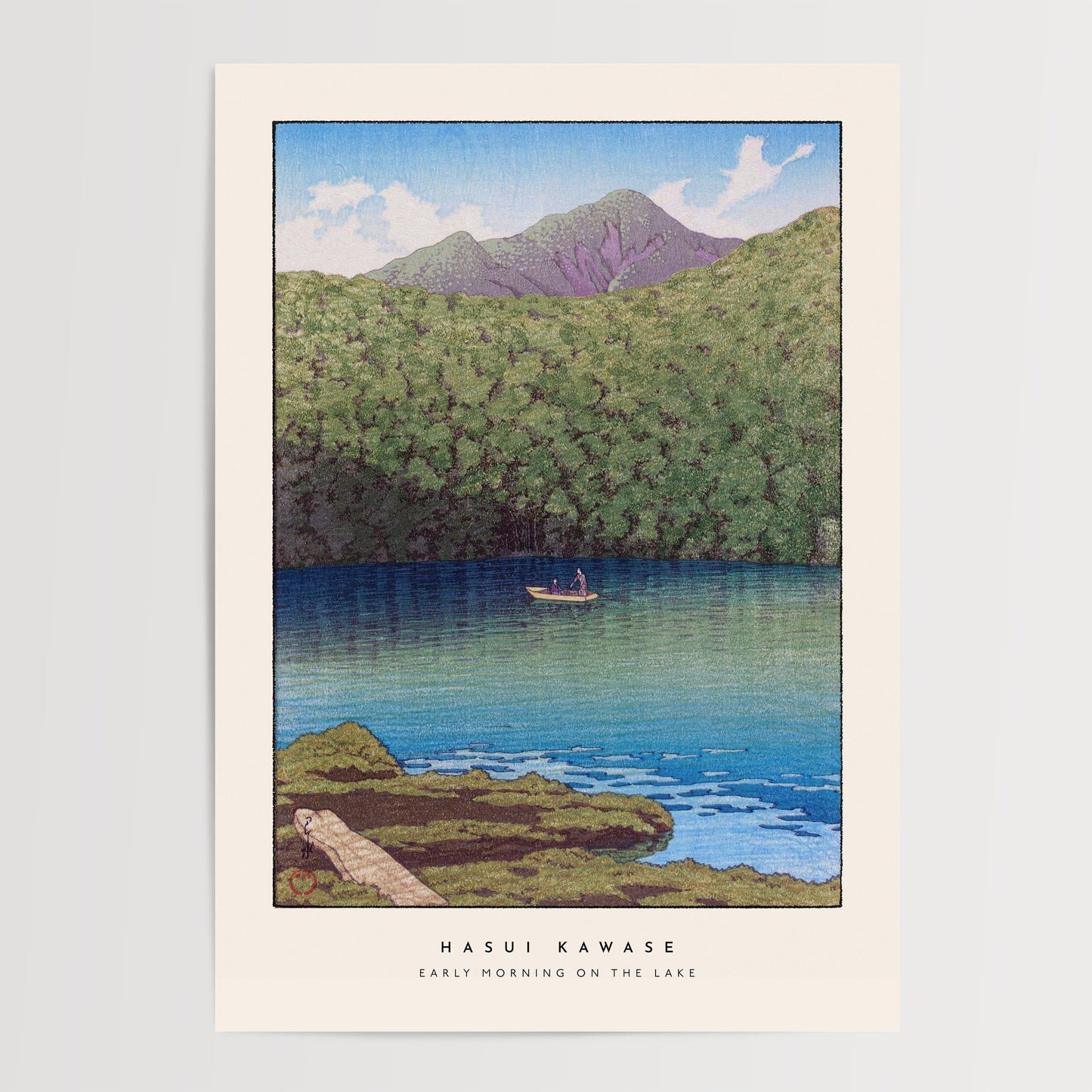 Hasui Kawase - Early Morning  On The Lake Print