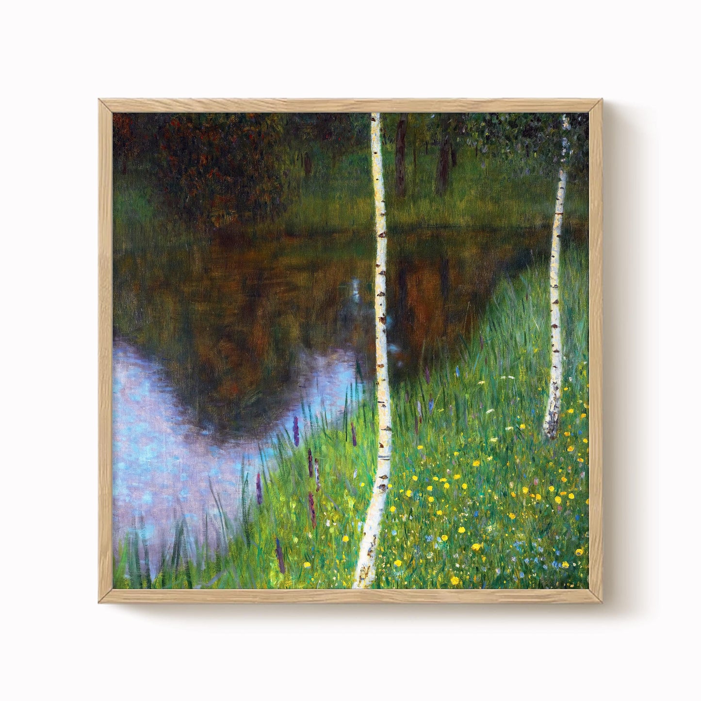 Gustav Klimt - Lakeshore with Birches Print
