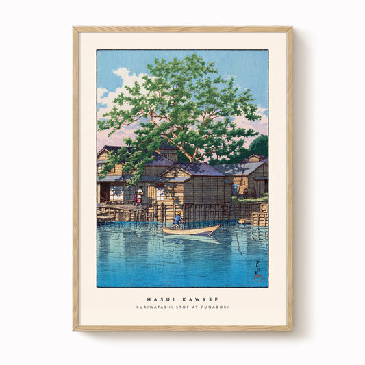 Hasui Kawase - Kuriwatashi Stop At Funabori Print