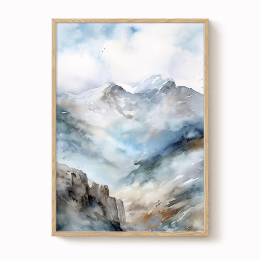 Lake District Watercolor Print