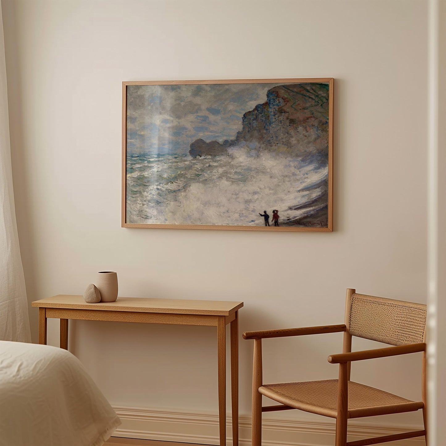 Monet - Rough Weather at Étretat Print