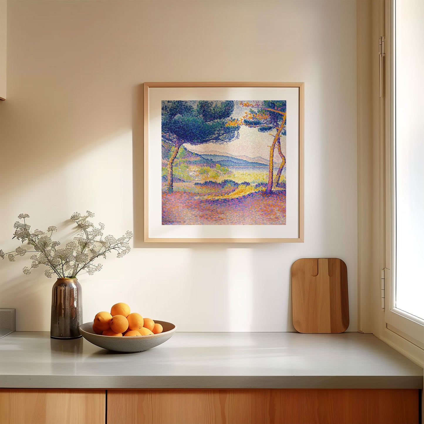Henri-Edmond Cross - Pines Along the Shore Art Print