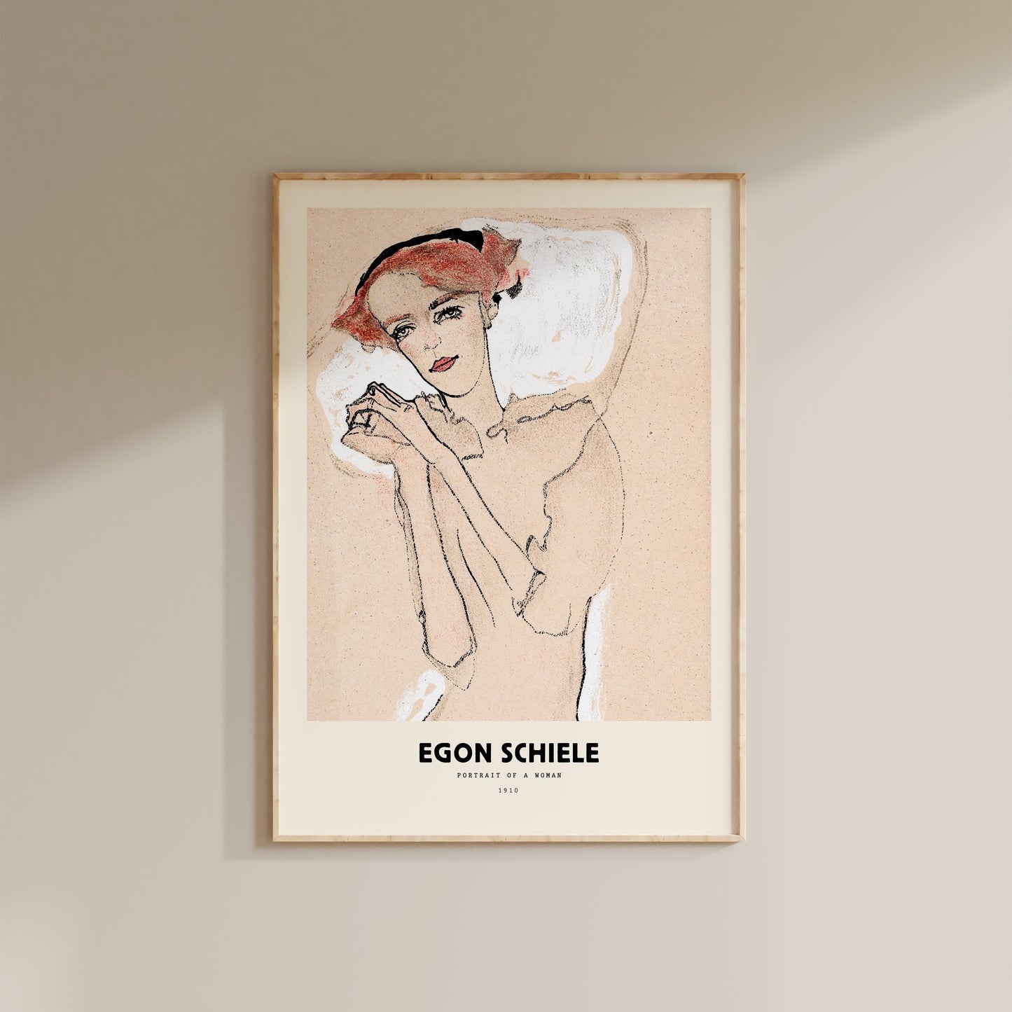 Egon Schiele - No. 288: Portrait of a Young Woman Print