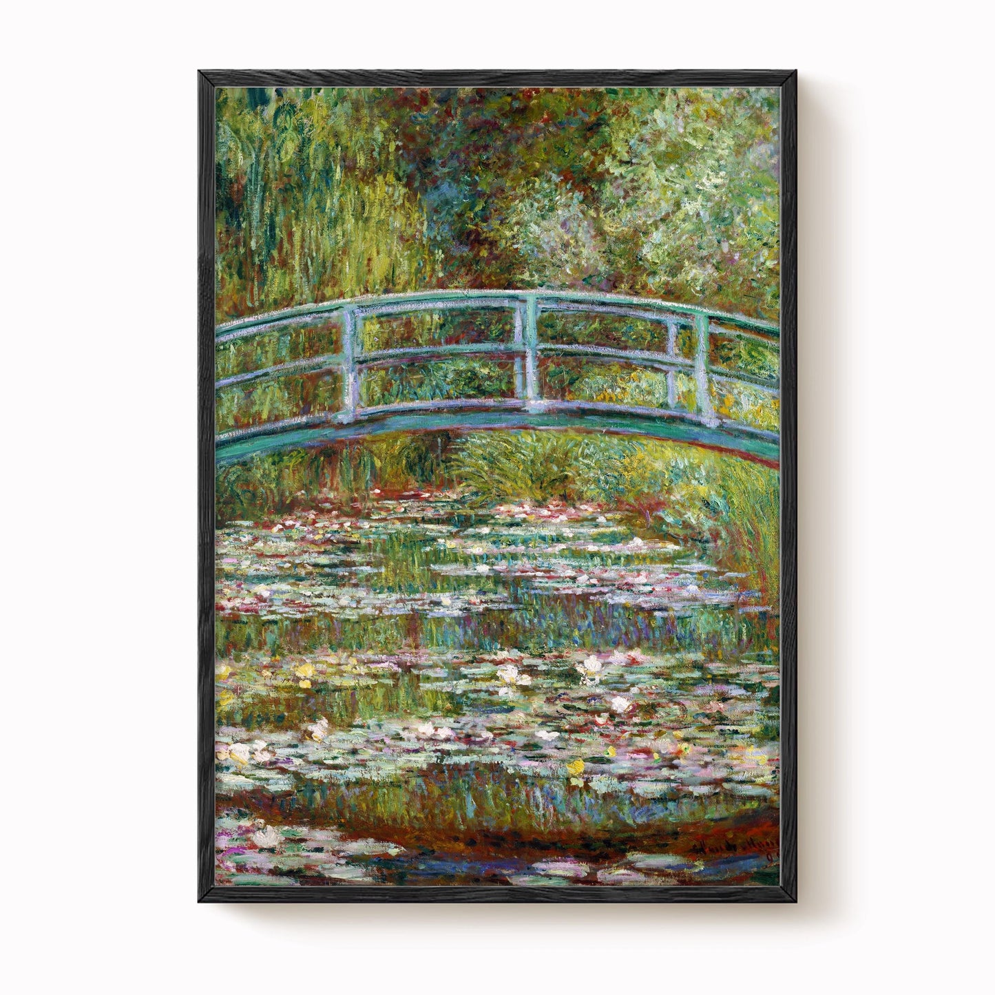 Monet - Water Lily Pond Bridge Print