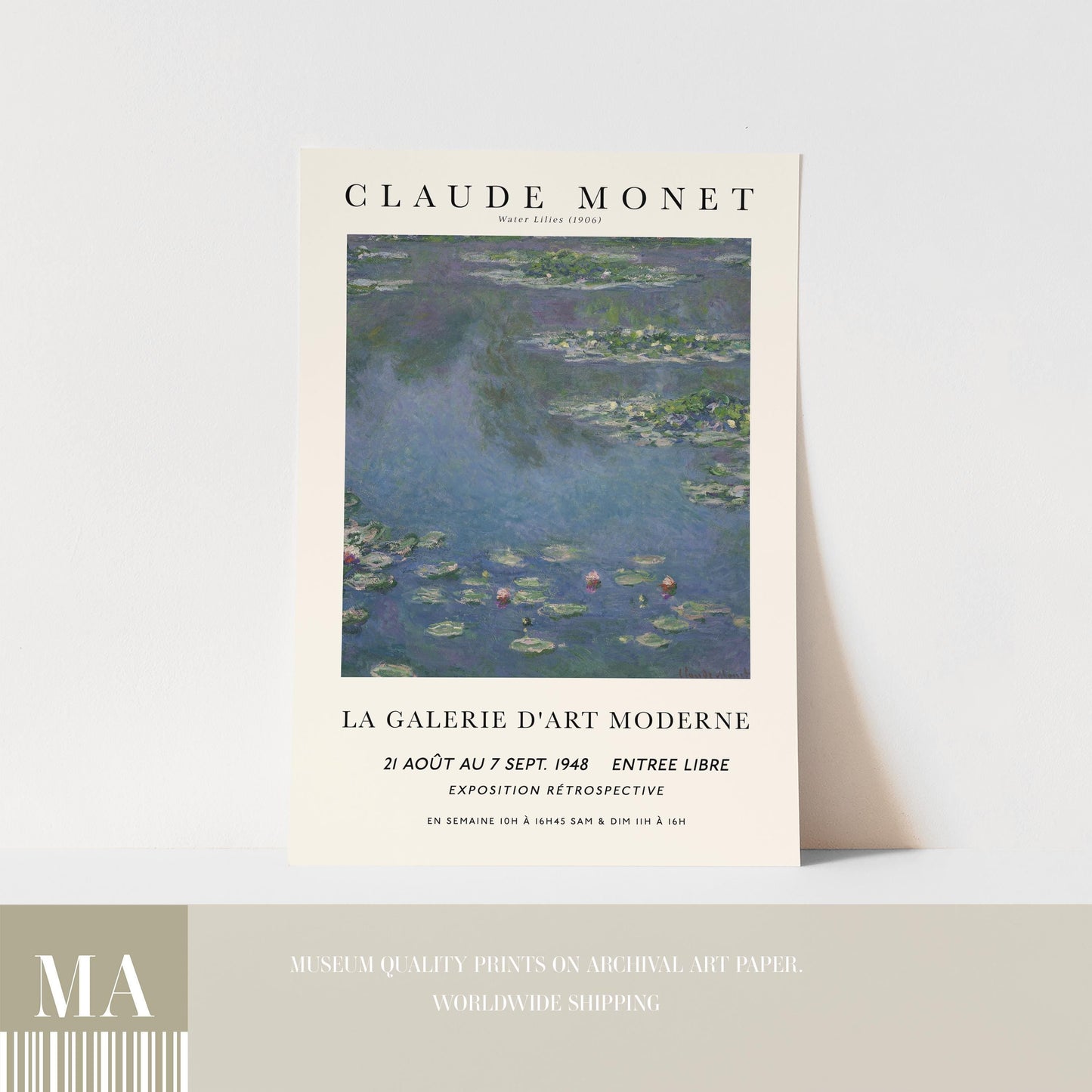 Monet - Water Lilies Print