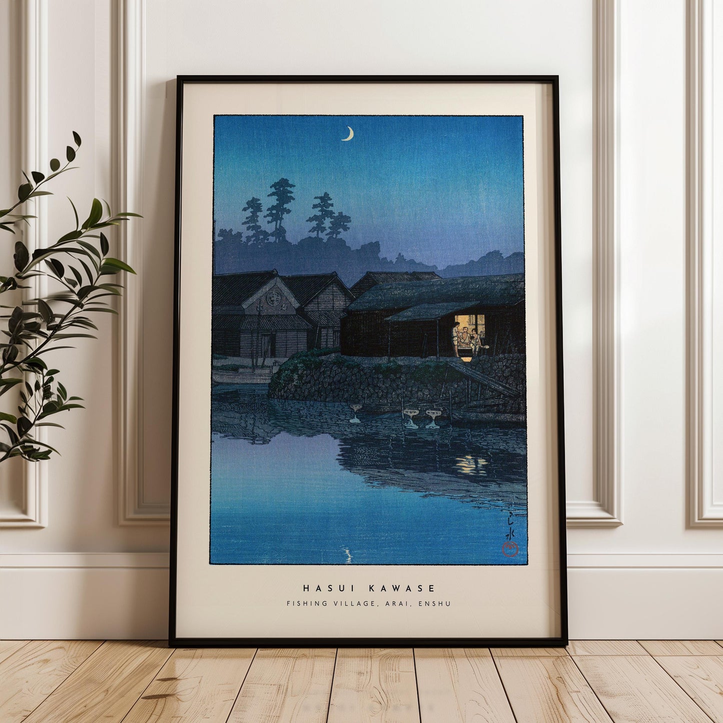 Hasui Kawase - Fishing Village Arai Enshu Print