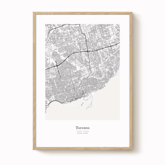 Toronto City Map Print