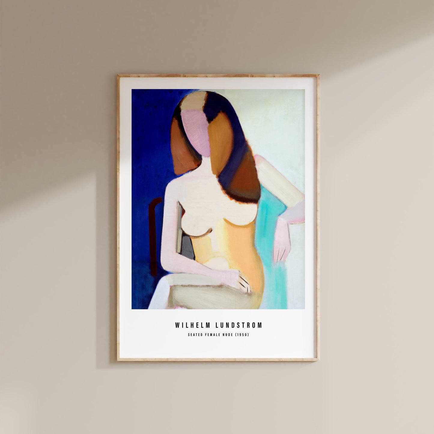 Vilhelm Lundstrøm - Seated Female Nude Print
