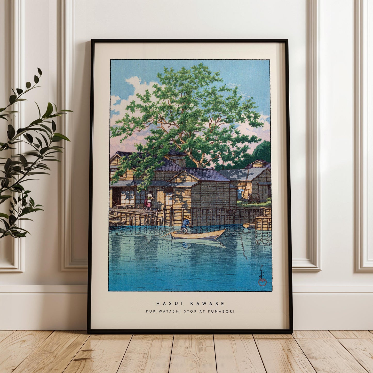 Hasui Kawase - Kuriwatashi Stop At Funabori Print