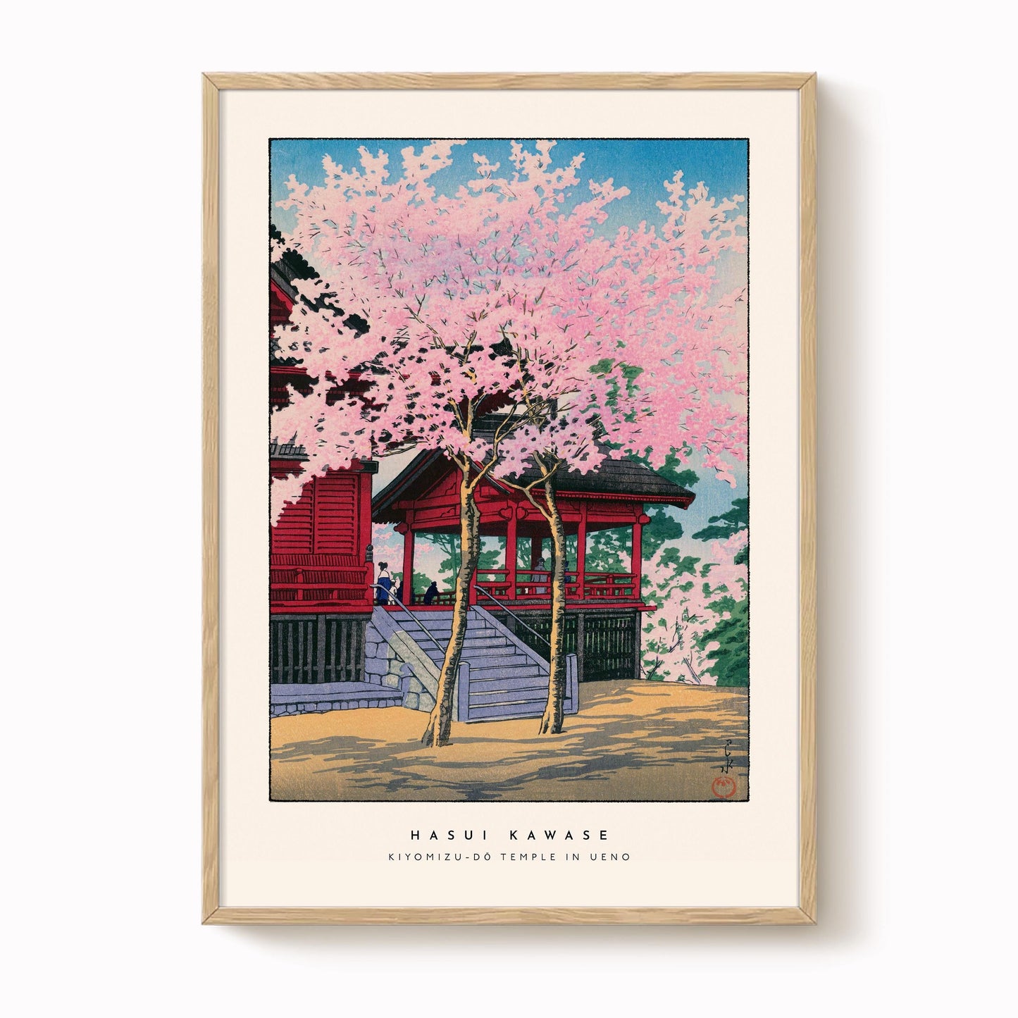 Hasui Kawase - Kiyomizu-Dō Temple In Ueno Print