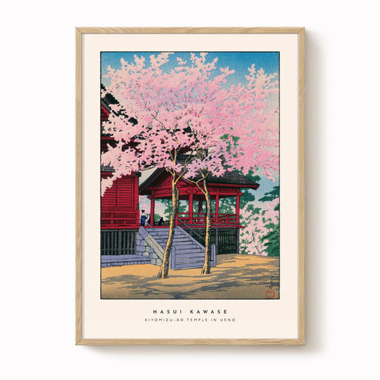 Hasui Kawase - Kiyomizu-Dō Temple In Ueno Print