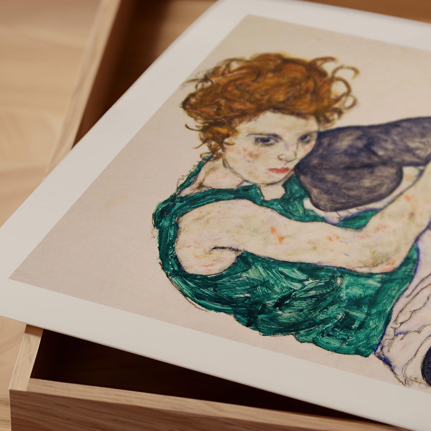 Egon Schiele - Seated Woman With Bent Knees Print