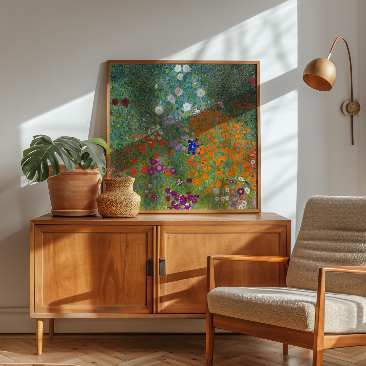 Gustav Klimt - Cottage Garden Print